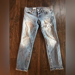 GAP distressed jeans 26 petite